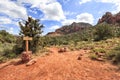 View of devils bridge trailhead in Sedona, USA